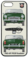 MGB Roadster (disc wheels) 1965-69 Phone Cover Vertical